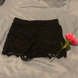 Charlotte Russe Lace Stretch Shorts